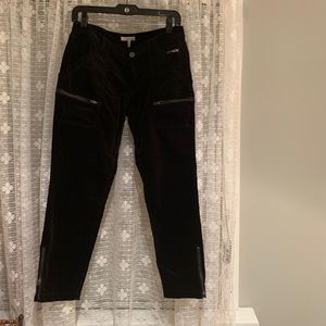JOIE black velvet cargo Sz. 30